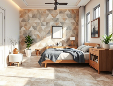 谁说卧室不能铺瓷砖？从材质选择到搭配技巧的瓷砖装修颜值攻略