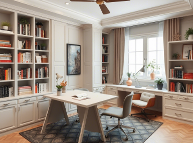 书房装修如何兼顾美观与实用？6 个设计技巧提升空间利用率