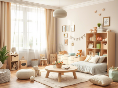 儿童房软装搭配的四大核心原则：安全与实用兼具的布置指南