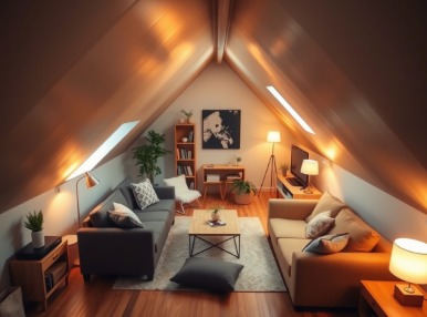 小阁楼空间逆袭指南：Loft装修设计技巧与利用率提升方案