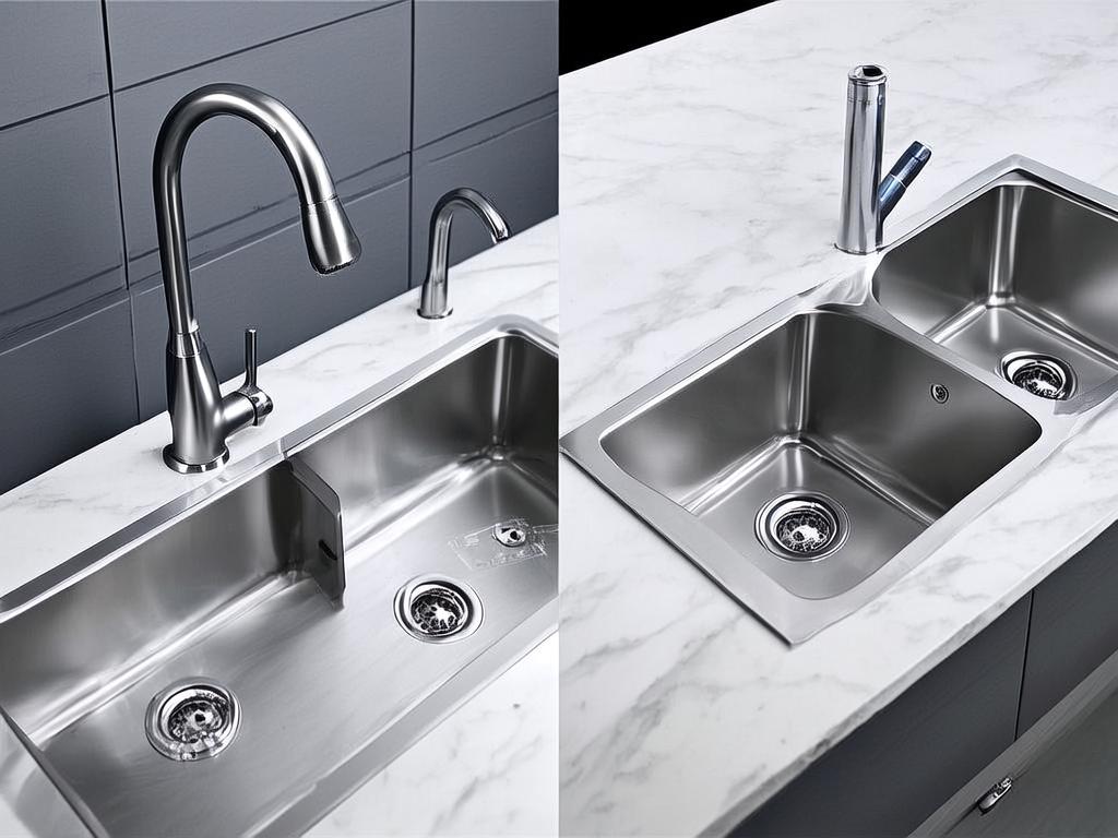 厨房水槽台上盆和台下盆哪个更好？各自的优缺点分析