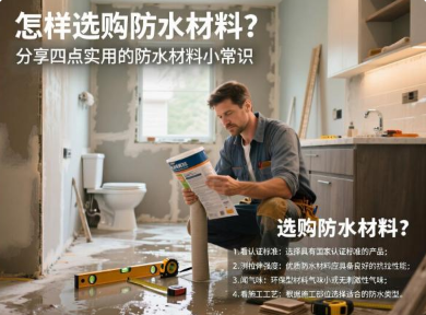 怎样选购防水材料?分享四点实用的防水材料小常识 怎样选购防水材料?分享四点实用的防水材料小常识