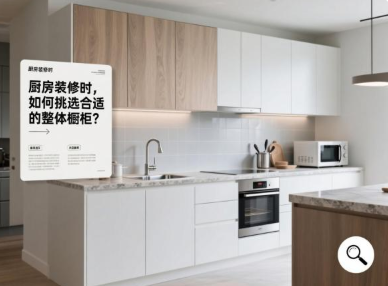 厨房装修时，如何挑选合适的整体橱柜？