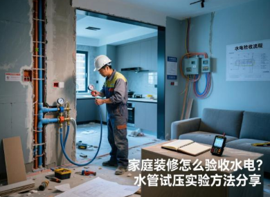 家庭装修怎么验收水电？水管试压实验方法分享