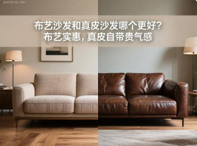 布艺沙发和真皮沙发哪个更好？布艺实惠，真皮自带贵气感