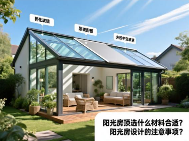 阳光房顶选什么材料合适？阳光房设计的注意事项