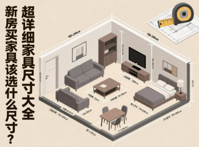 新房买家具该选什么尺寸？超详细家具尺寸大全