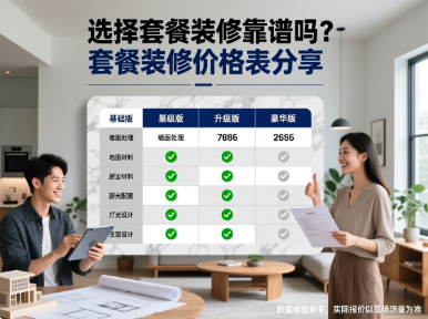 选择套餐装修靠谱吗？套餐装修价格表分享