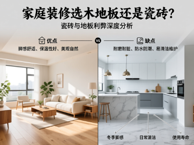 家庭装修选木地板还是瓷砖?瓷砖与地板利弊分析 家庭装修选木地板还是瓷砖?瓷砖与地板利弊分析