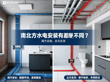 南北方水电安装有啥不同?南方走地,北方走顶 南北方水电安装有啥不同?南方走地,北方走顶