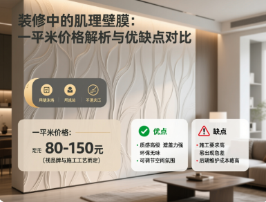 肌理壁膜一平米大概多少钱？肌理漆有哪些优缺点？