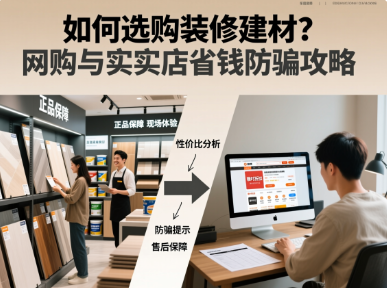 如何选购装修建材？网购与实体店省钱防骗攻略