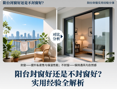 阳台封窗好还是不封窗好？阳台封窗实用经验分享