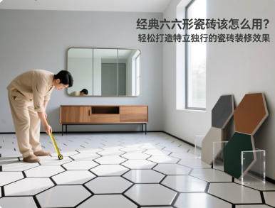 经典六边形瓷砖该怎么用？轻松打造特立独行的瓷砖装修效果