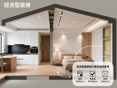 经济型装修设计一平大概多少钱？经济大众型装修价格表参考